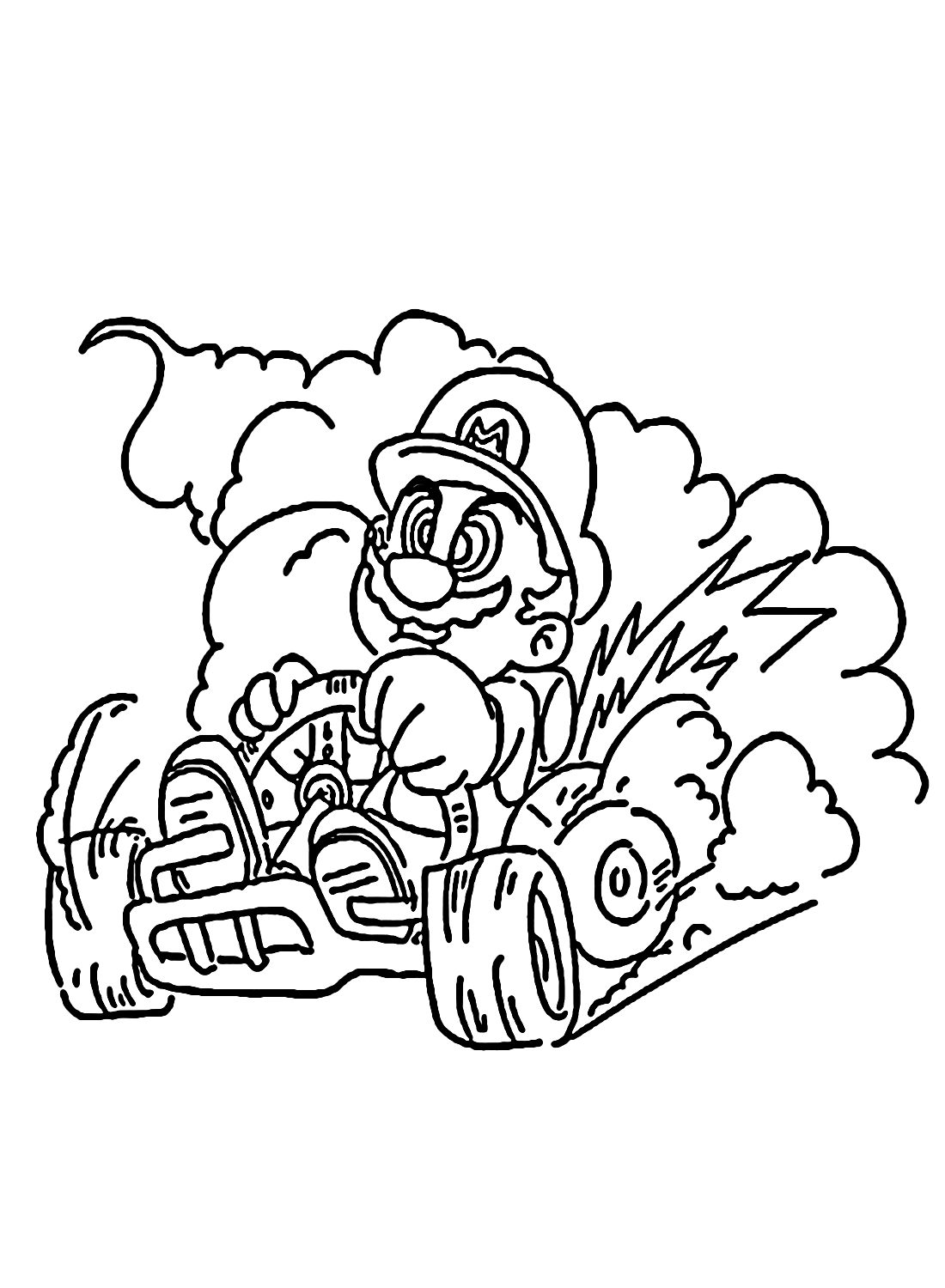 109 Mario Kart Coloring Pages Printable 85