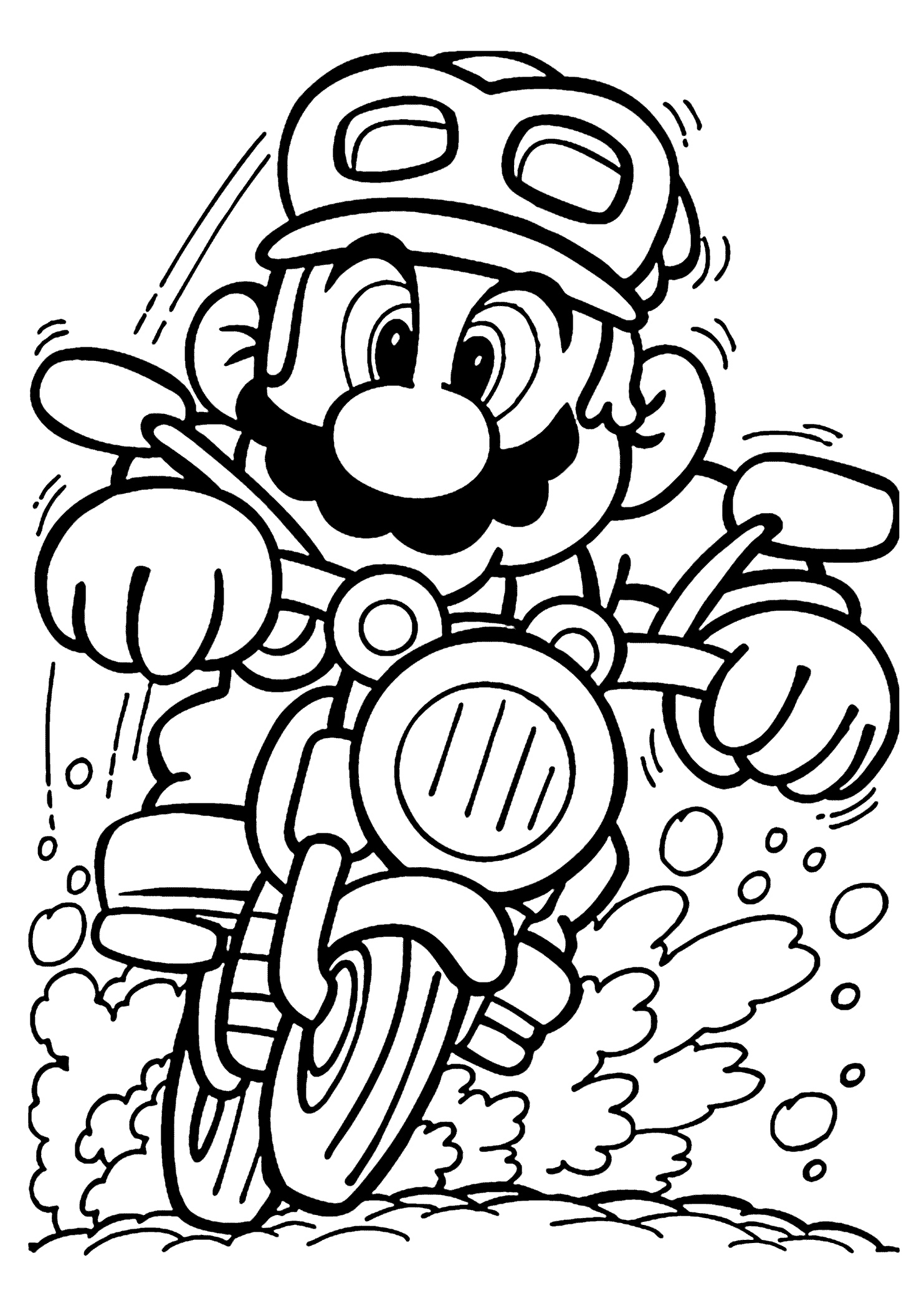 109 Mario Kart Coloring Pages Printable 9