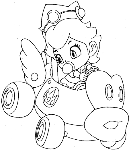 109 Mario Kart Coloring Pages Printable 99