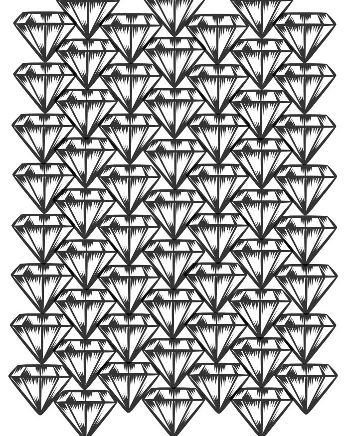 109 Sparkling Diamond Coloring Pages Printable 109