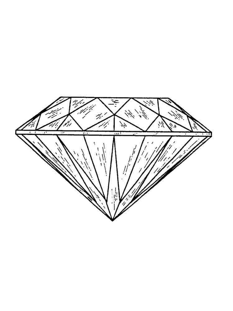 109 Sparkling Diamond Coloring Pages Printable 28