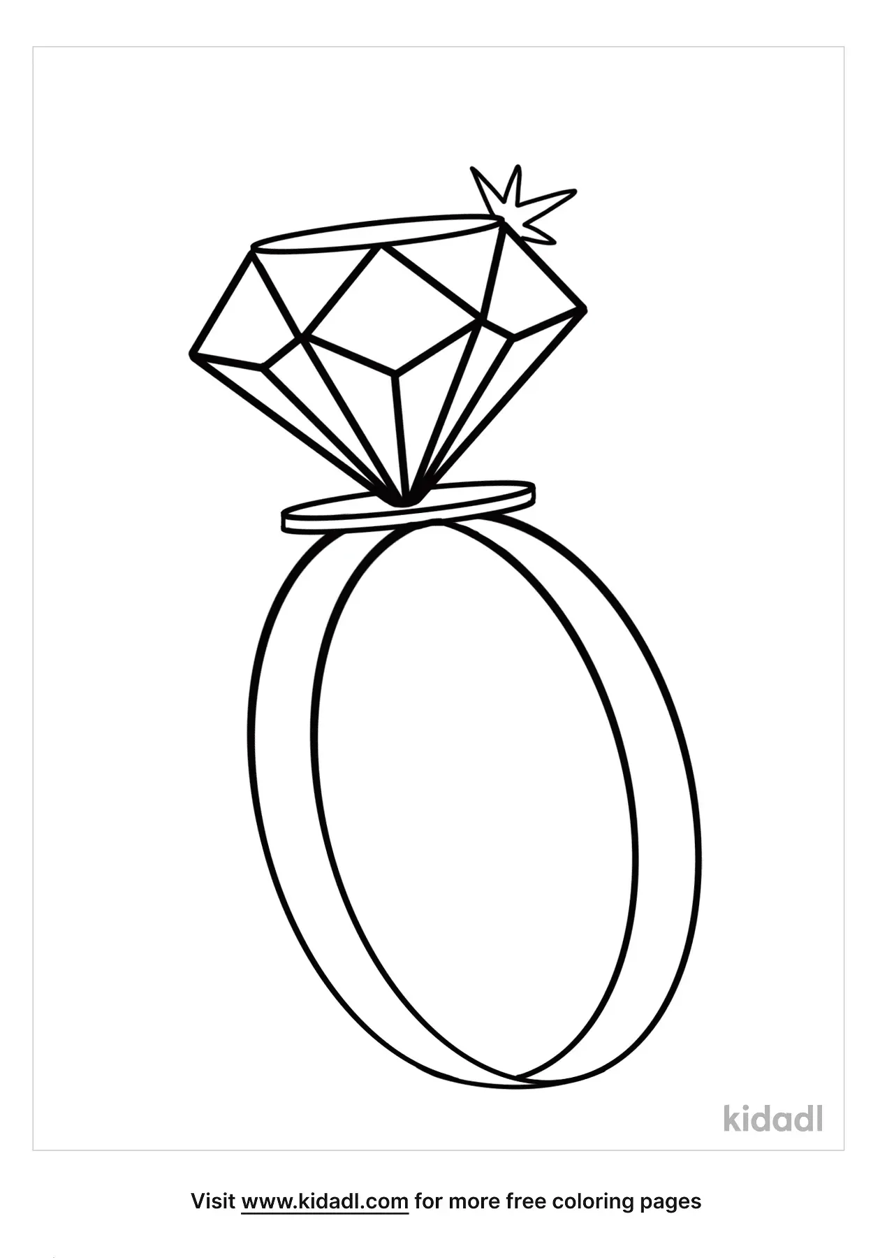 109 Sparkling Diamond Coloring Pages Printable 33