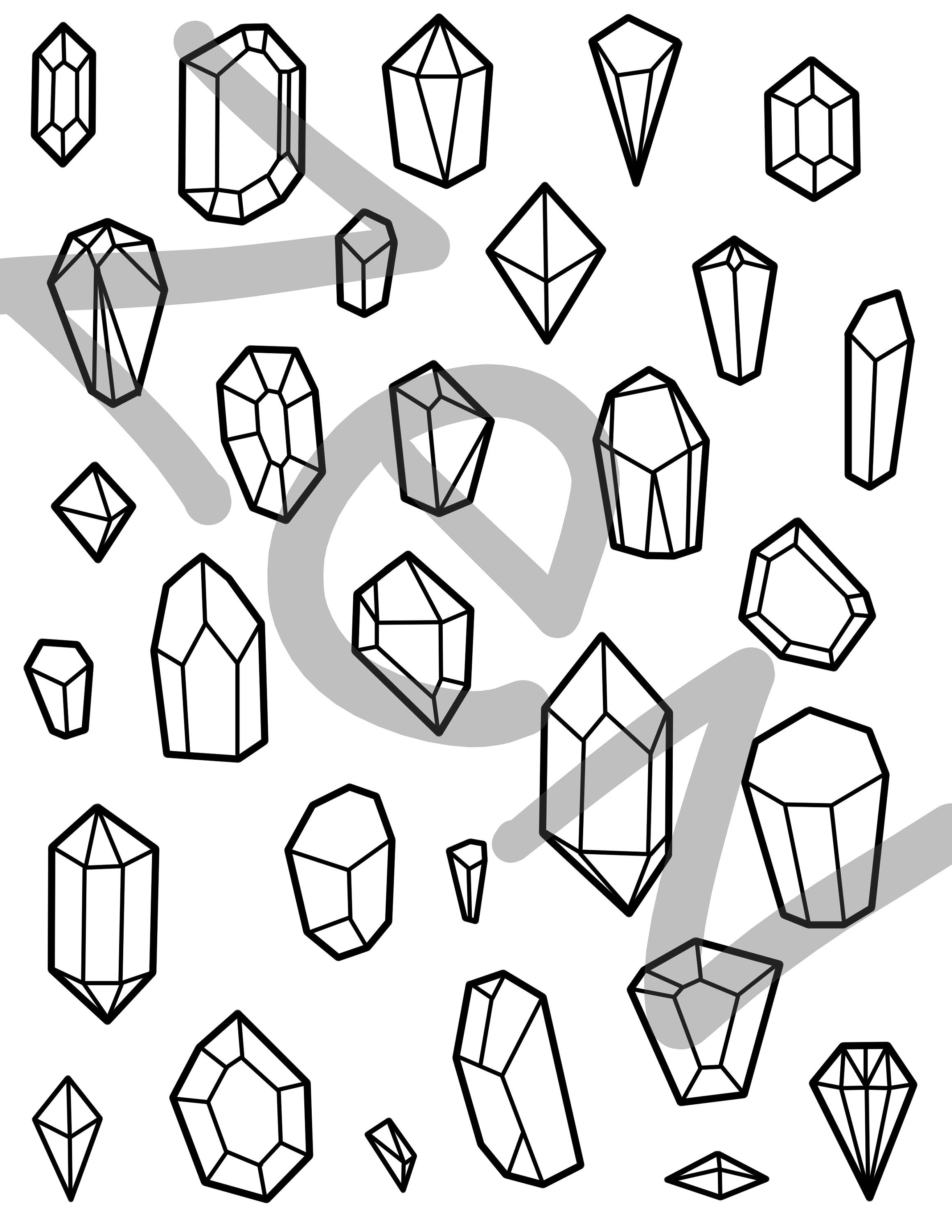 109 Sparkling Diamond Coloring Pages Printable 46