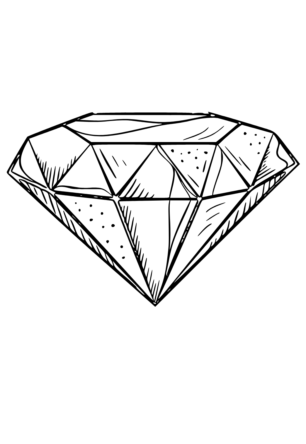 109 Sparkling Diamond Coloring Pages Printable 5