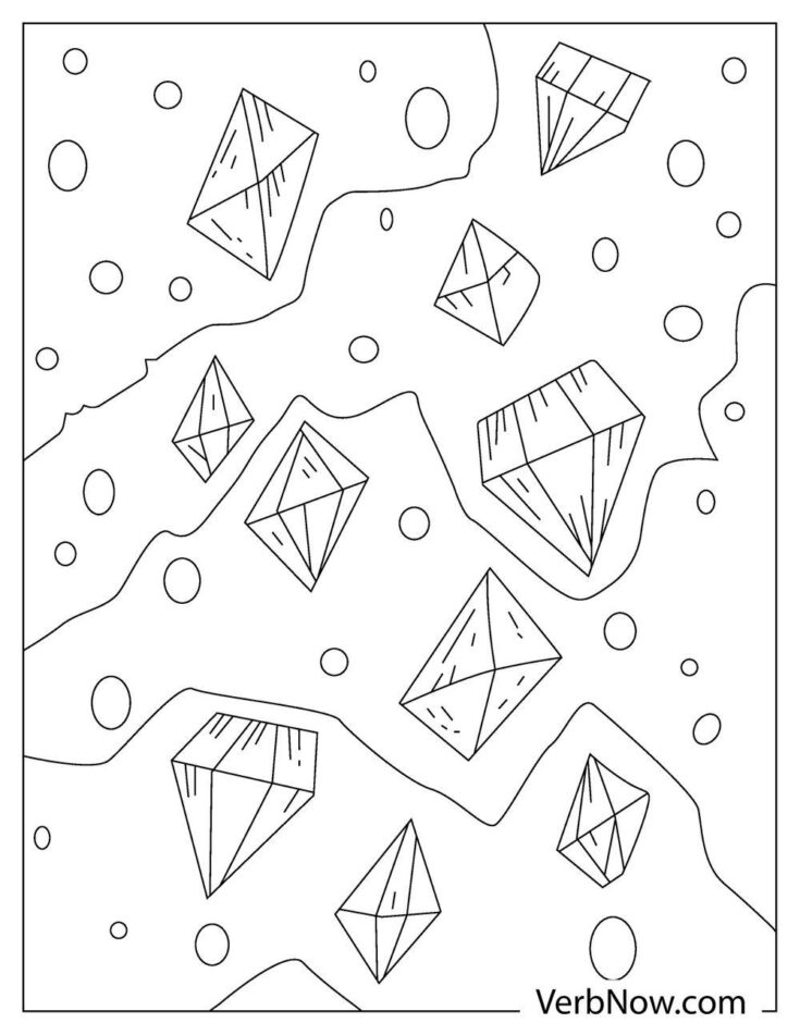 109 Sparkling Diamond Coloring Pages Printable 59