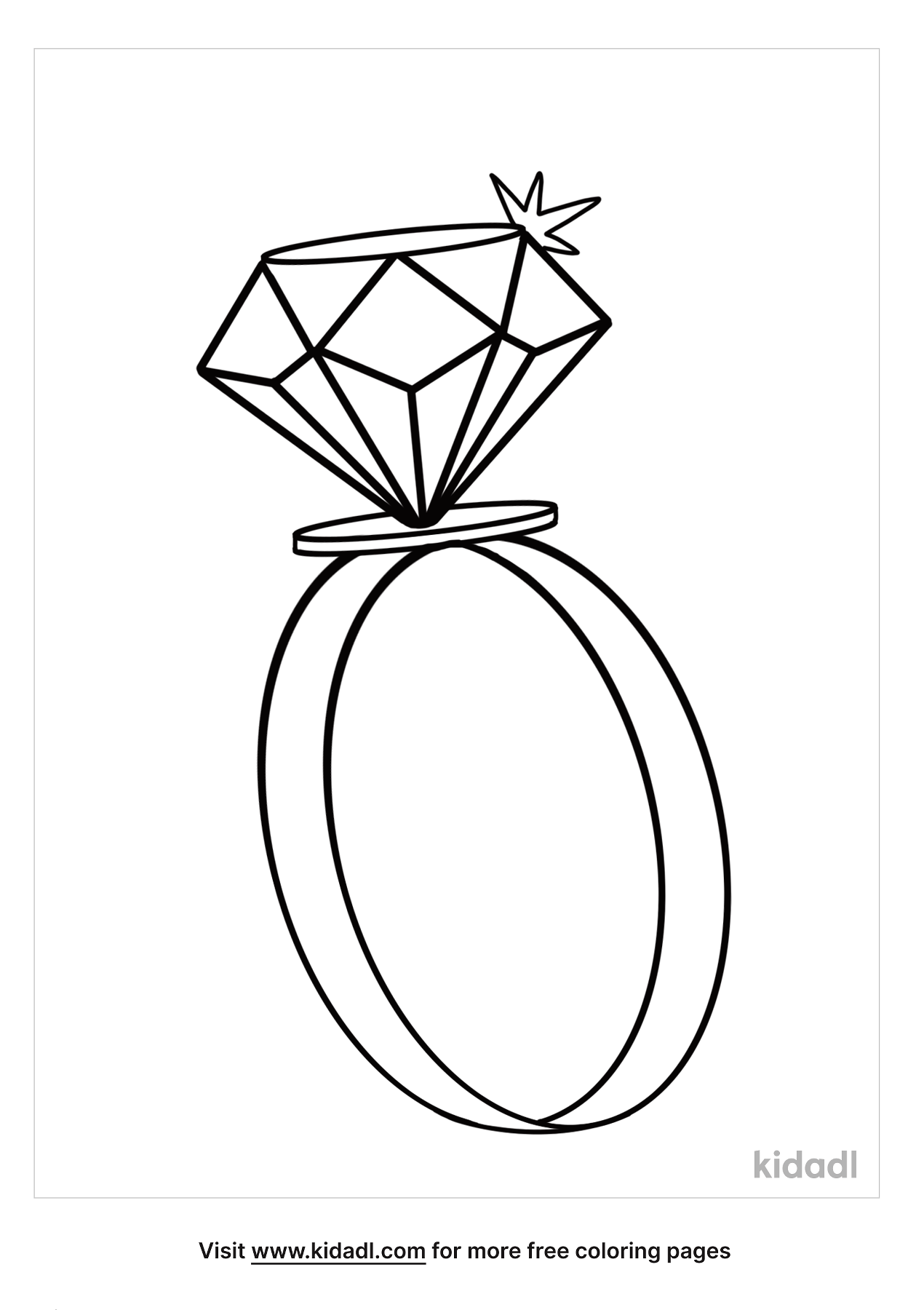 109 Sparkling Diamond Coloring Pages Printable 73