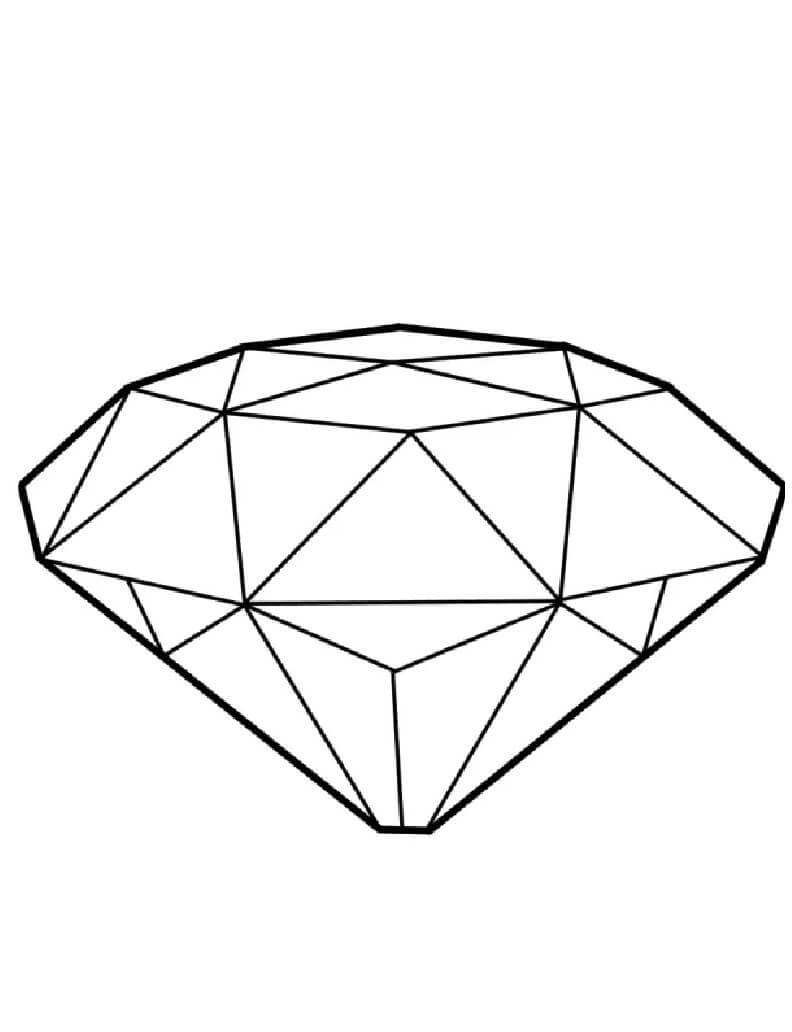 109 Sparkling Diamond Coloring Pages Printable 84