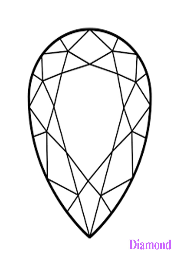 109 Sparkling Diamond Coloring Pages Printable 87