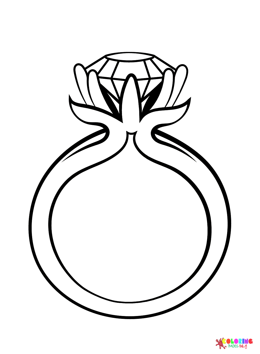 109 Sparkling Diamond Coloring Pages Printable 92