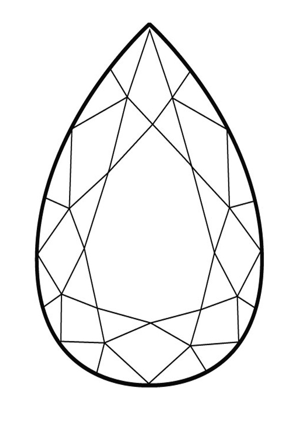 109 Sparkling Diamond Coloring Pages Printable 97