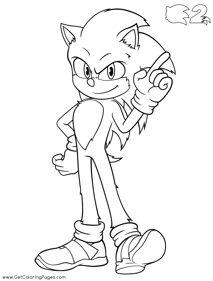 111 Sonic the Hedgehog Coloring Pages Knuckles Printable