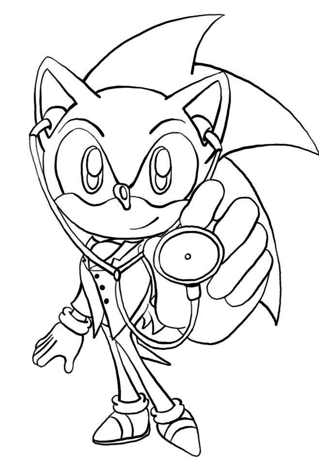 112 Real Sonic Coloring Pages Printable