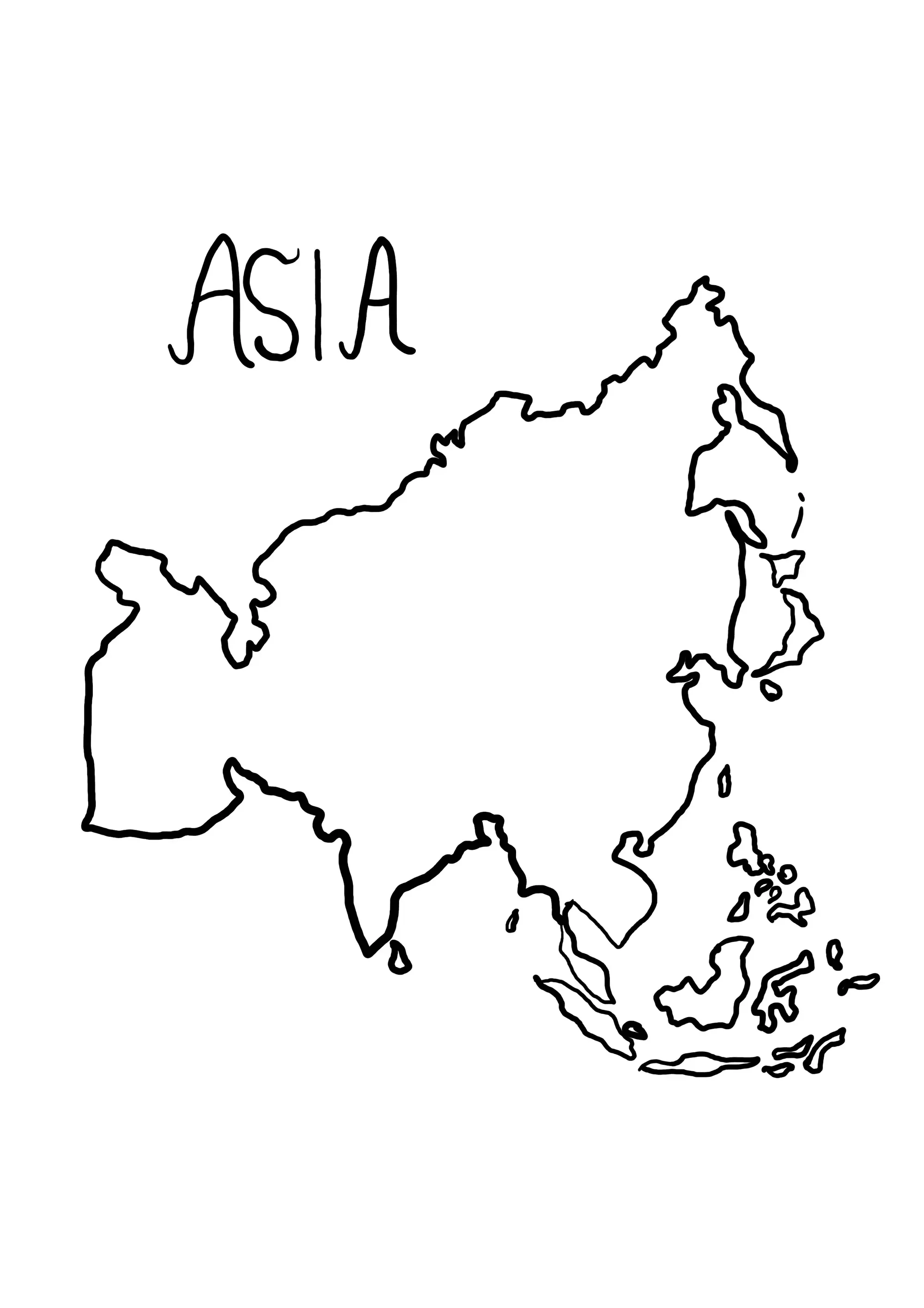 114 Asia Coloring Pages Printable 1