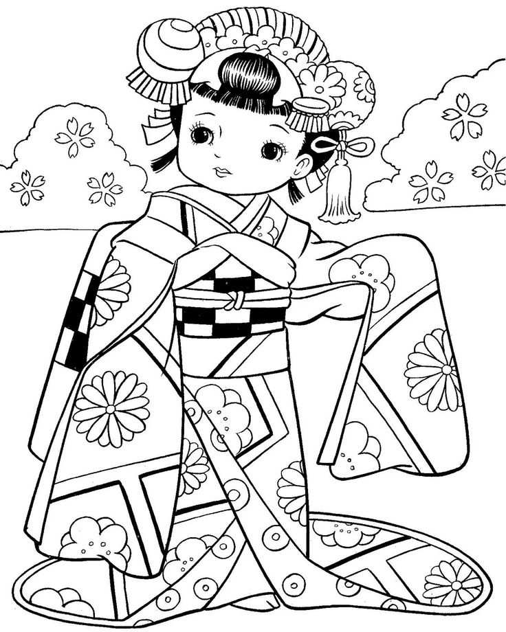 114 Asia Coloring Pages Printable 107