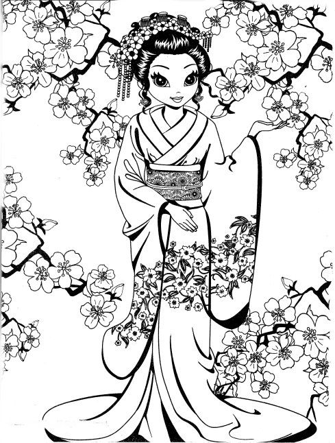 114 Asia Coloring Pages Printable 22