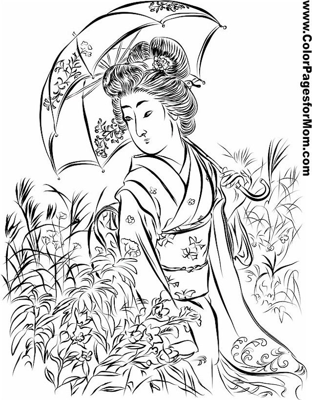 114 Asia Coloring Pages Printable 24