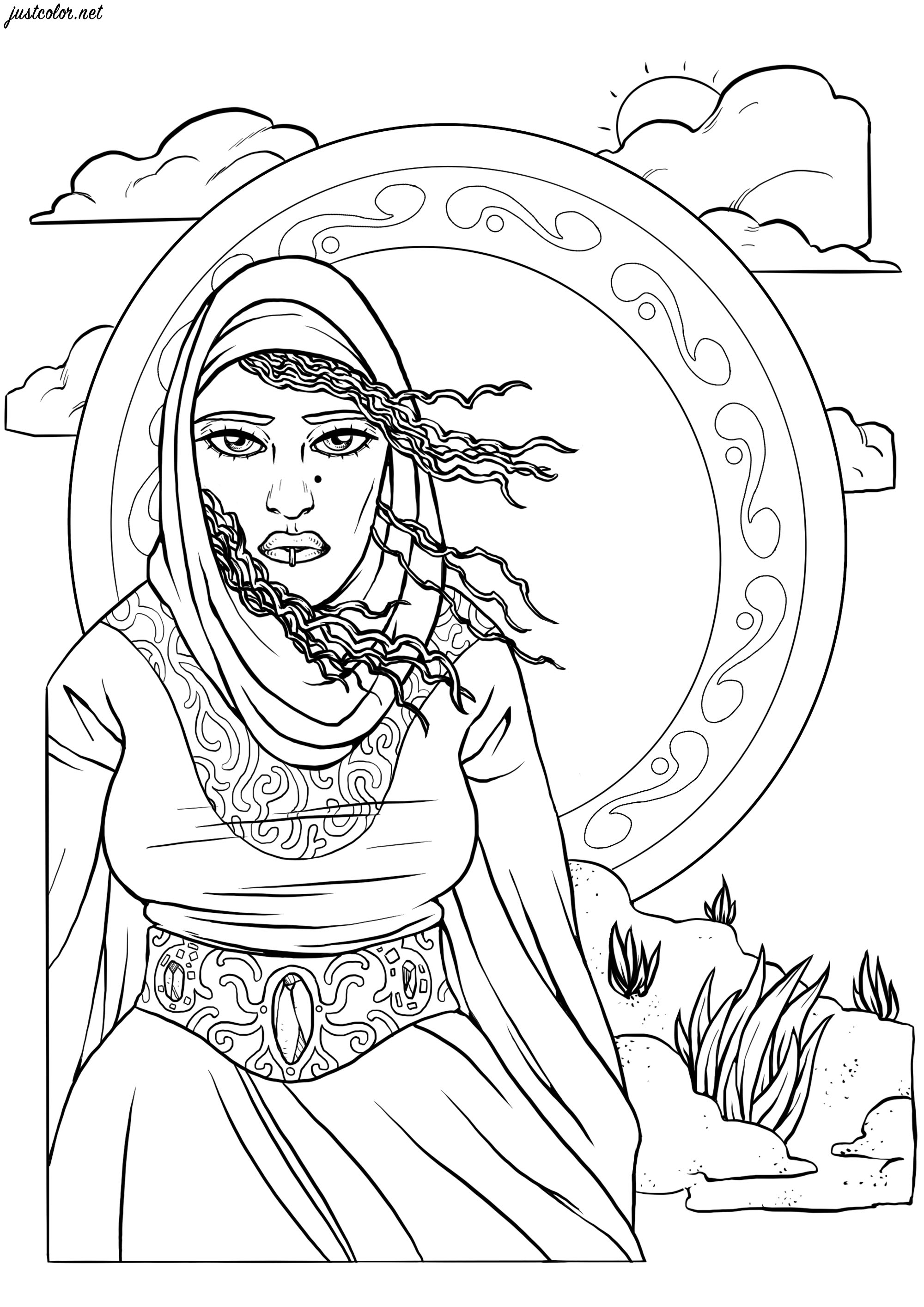 114 Asia Coloring Pages Printable 35