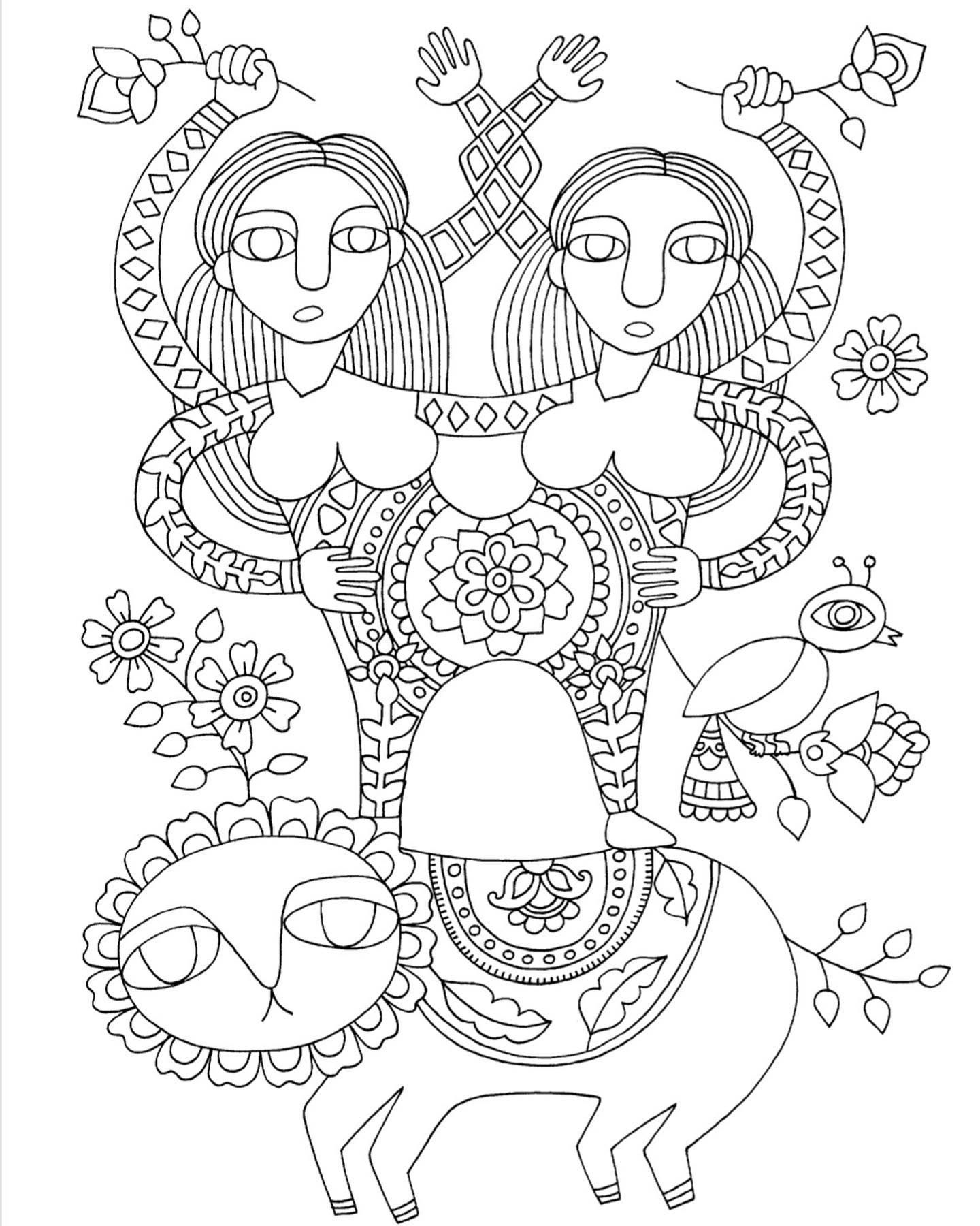 114 Asia Coloring Pages Printable 48