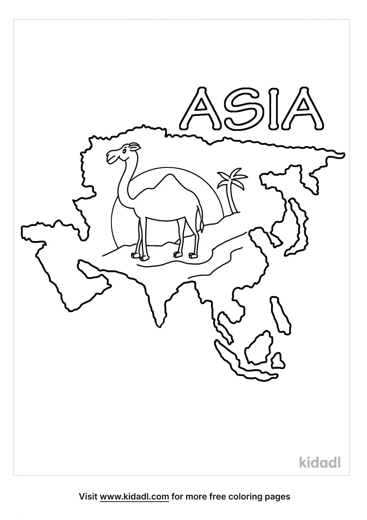 114 Asia Coloring Pages Printable 51