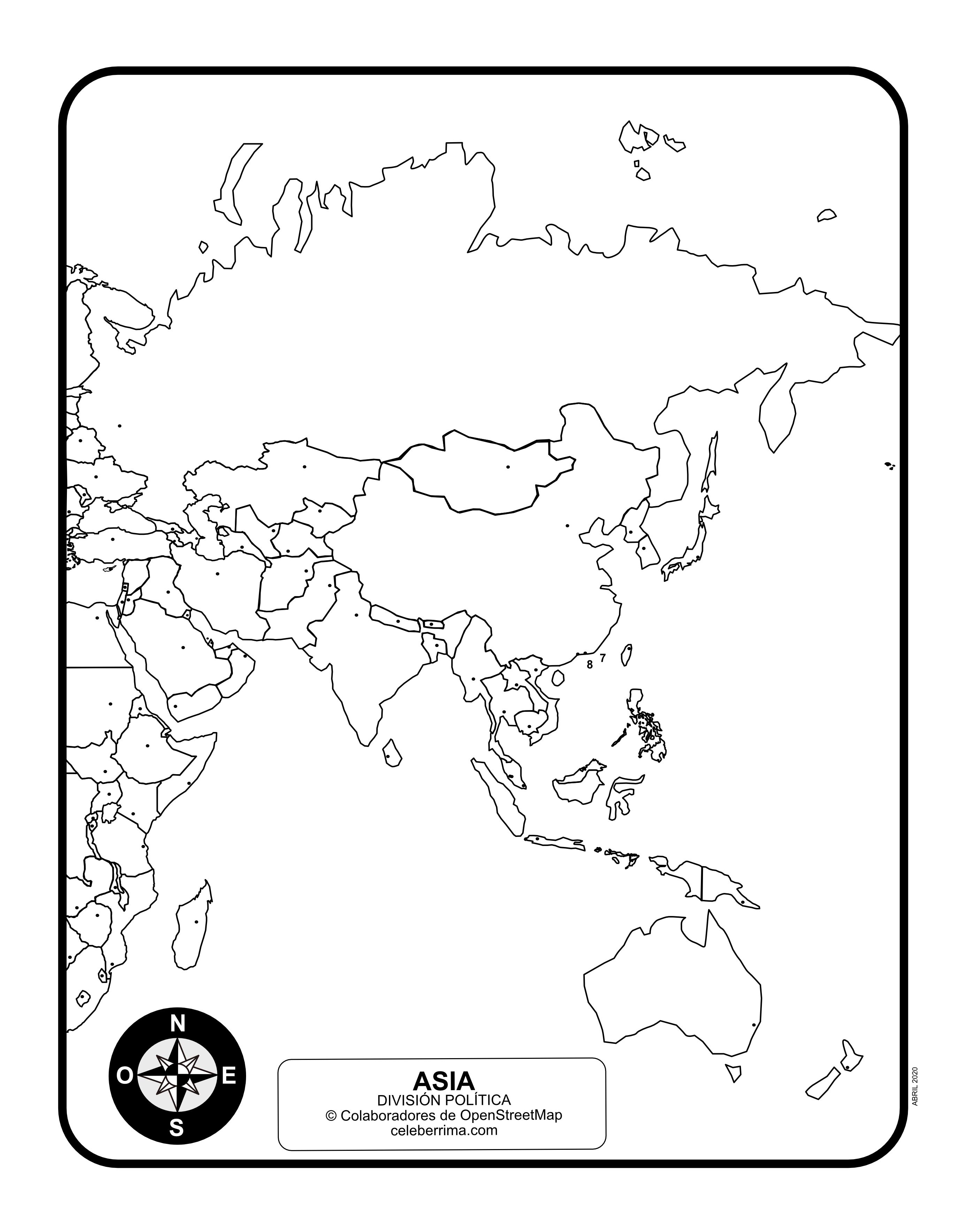 114 Asia Coloring Pages Printable 54