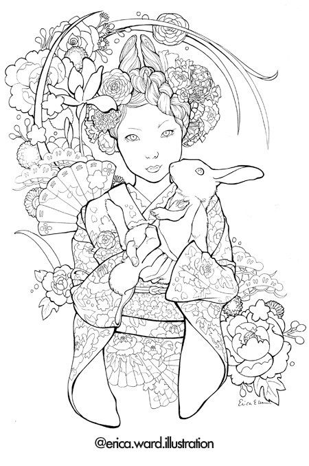 114 Asia Coloring Pages Printable 56