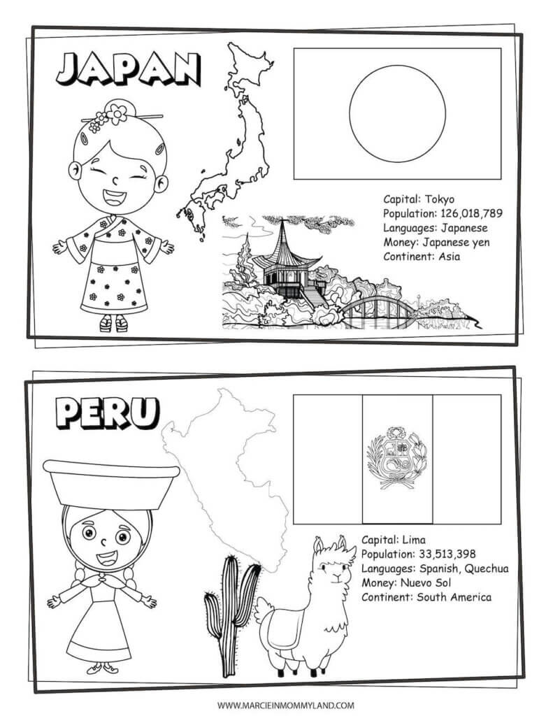 114 Asia Coloring Pages Printable 57