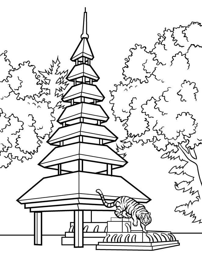 114 Asia Coloring Pages Printable 83