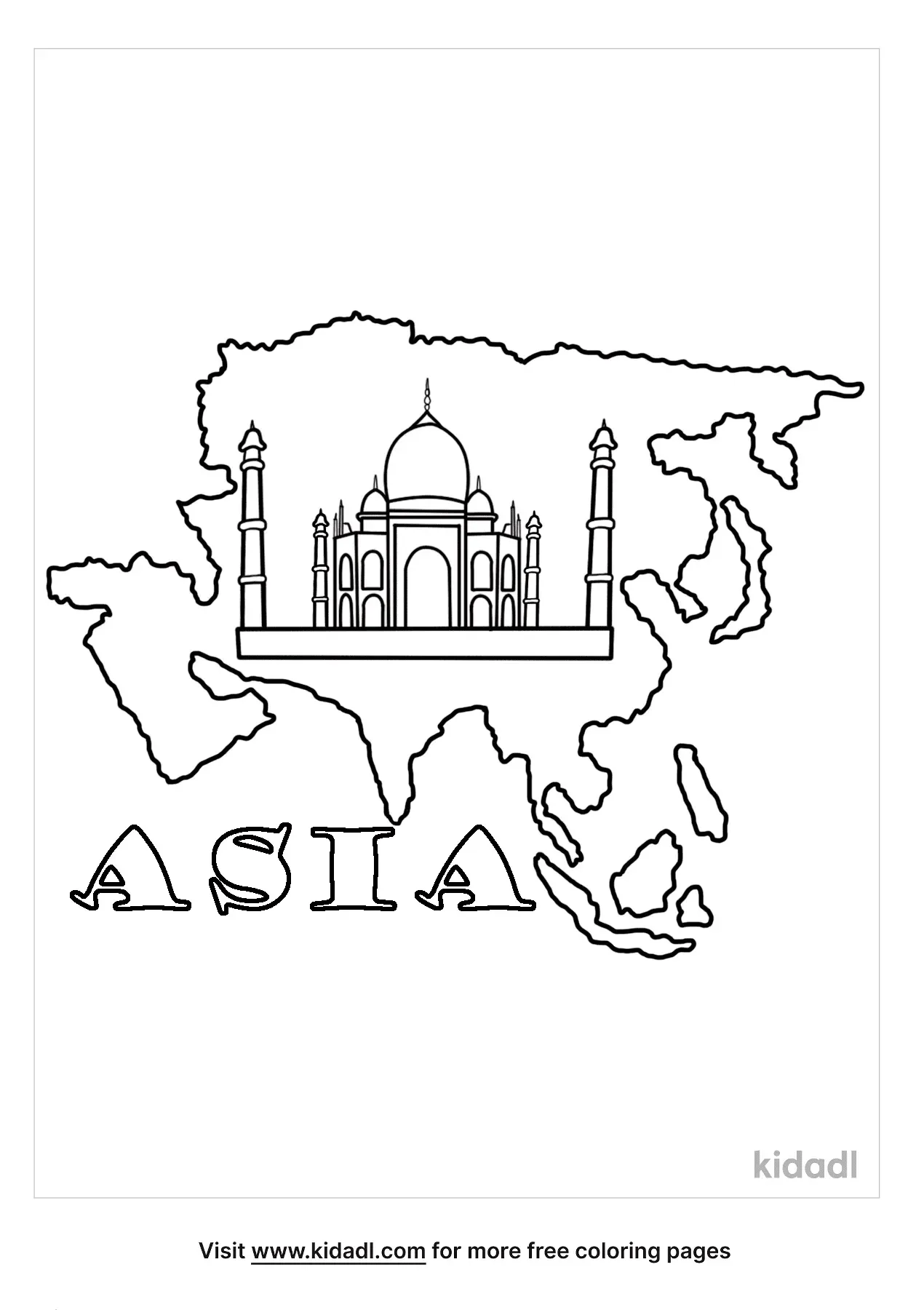 114 Asia Coloring Pages Printable 86