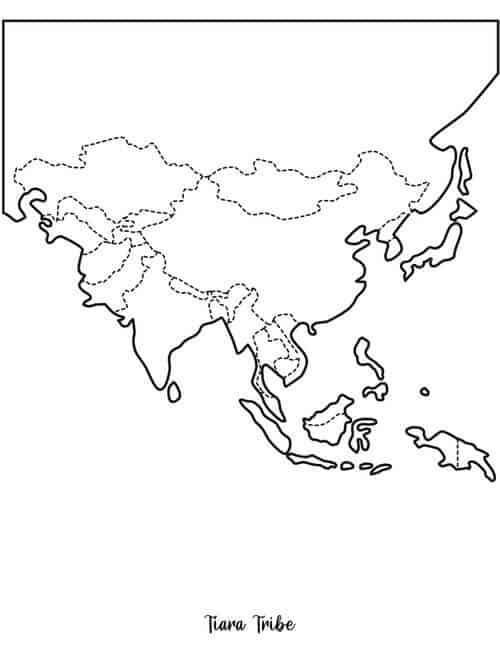 114 Asia Coloring Pages Printable 91