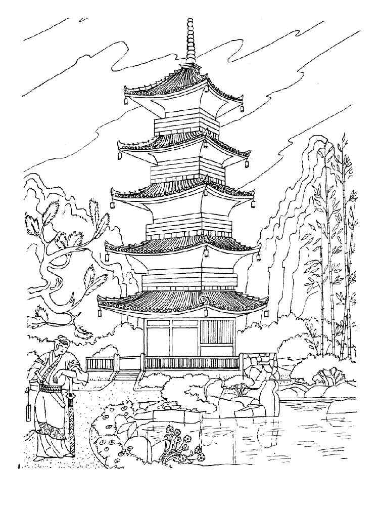 115 Japan Coloring Pages Printable 102