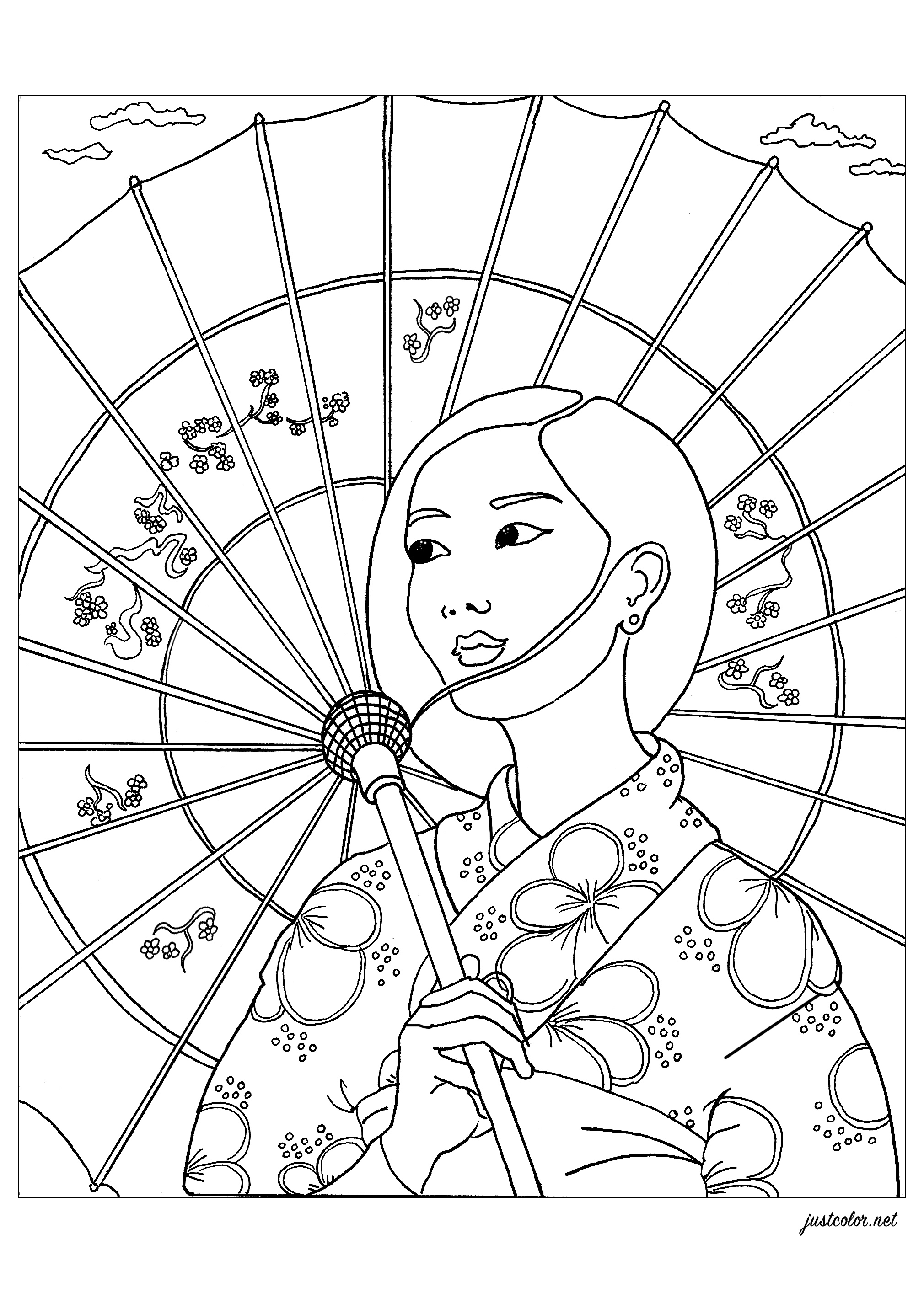 115 Japan Coloring Pages Printable 15