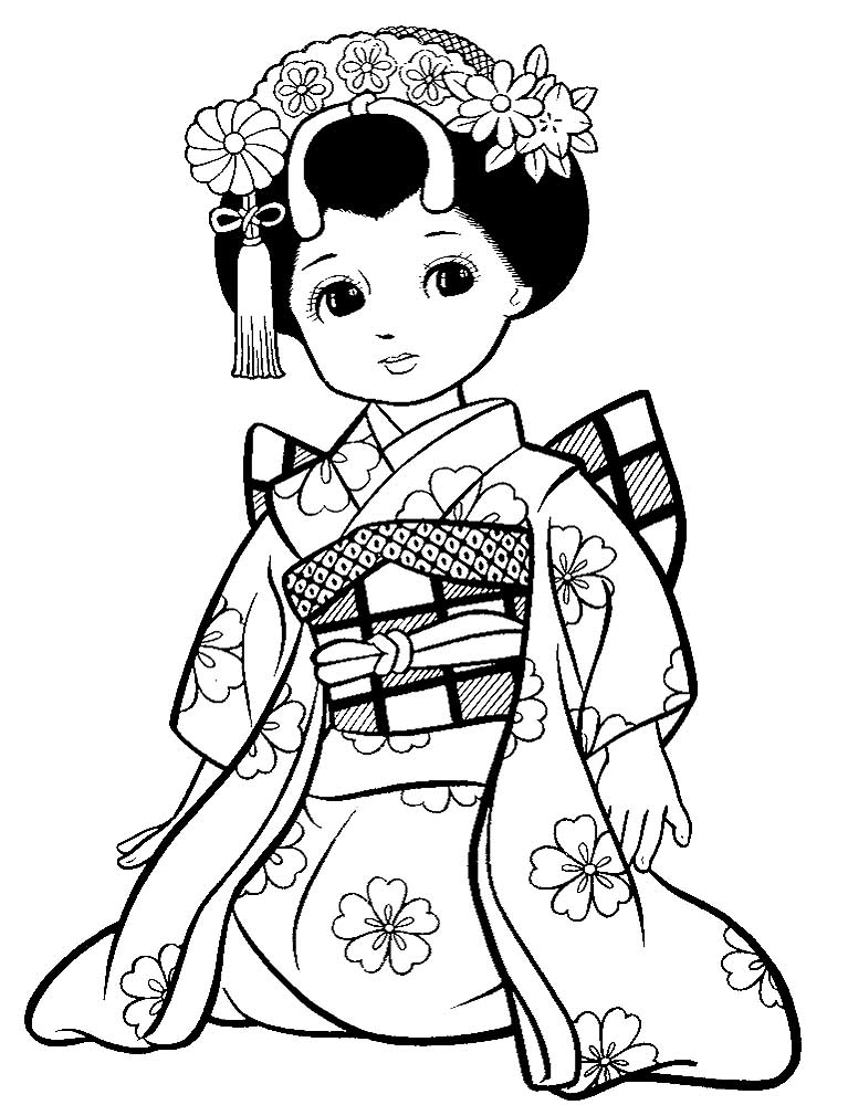 115 Japan Coloring Pages Printable 46