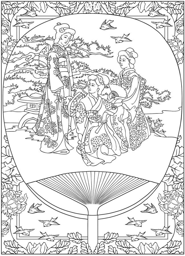 115 Japan Coloring Pages Printable 68