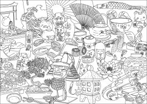 115 Japan Coloring Pages Printable 90