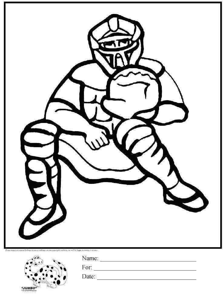 115 Softball Coloring Pages Printable 10