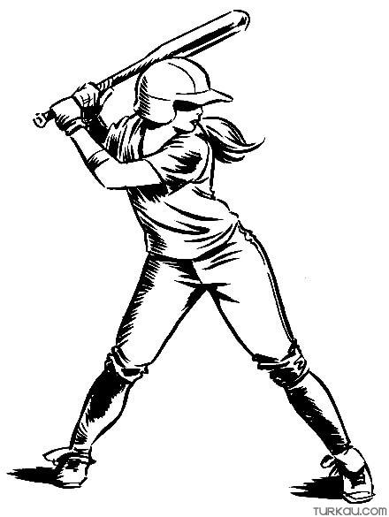 115 Softball Coloring Pages Printable 24