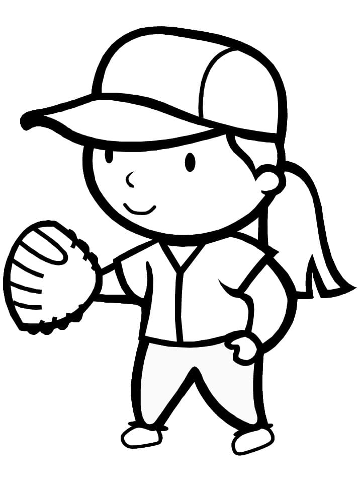 115 Softball Coloring Pages Printable 31