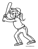 115 Softball Coloring Pages Printable 35