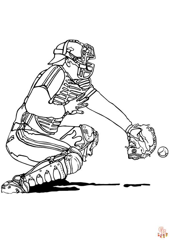 115 Softball Coloring Pages Printable 36