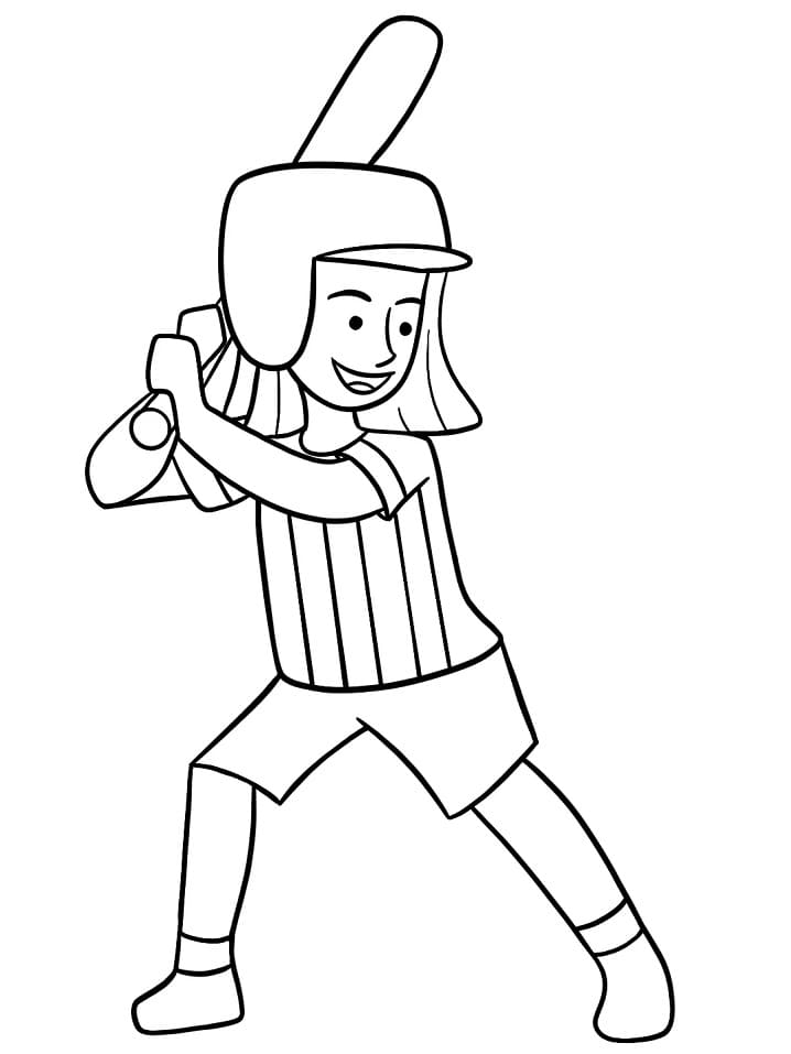 115 Softball Coloring Pages Printable 73