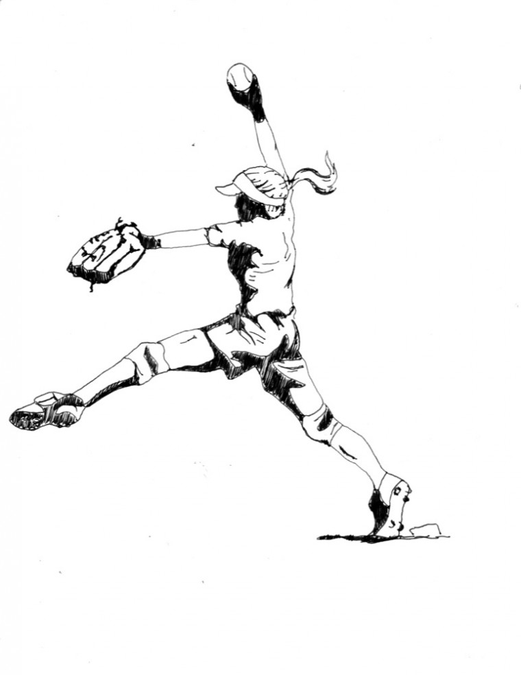 115 Softball Coloring Pages Printable 78