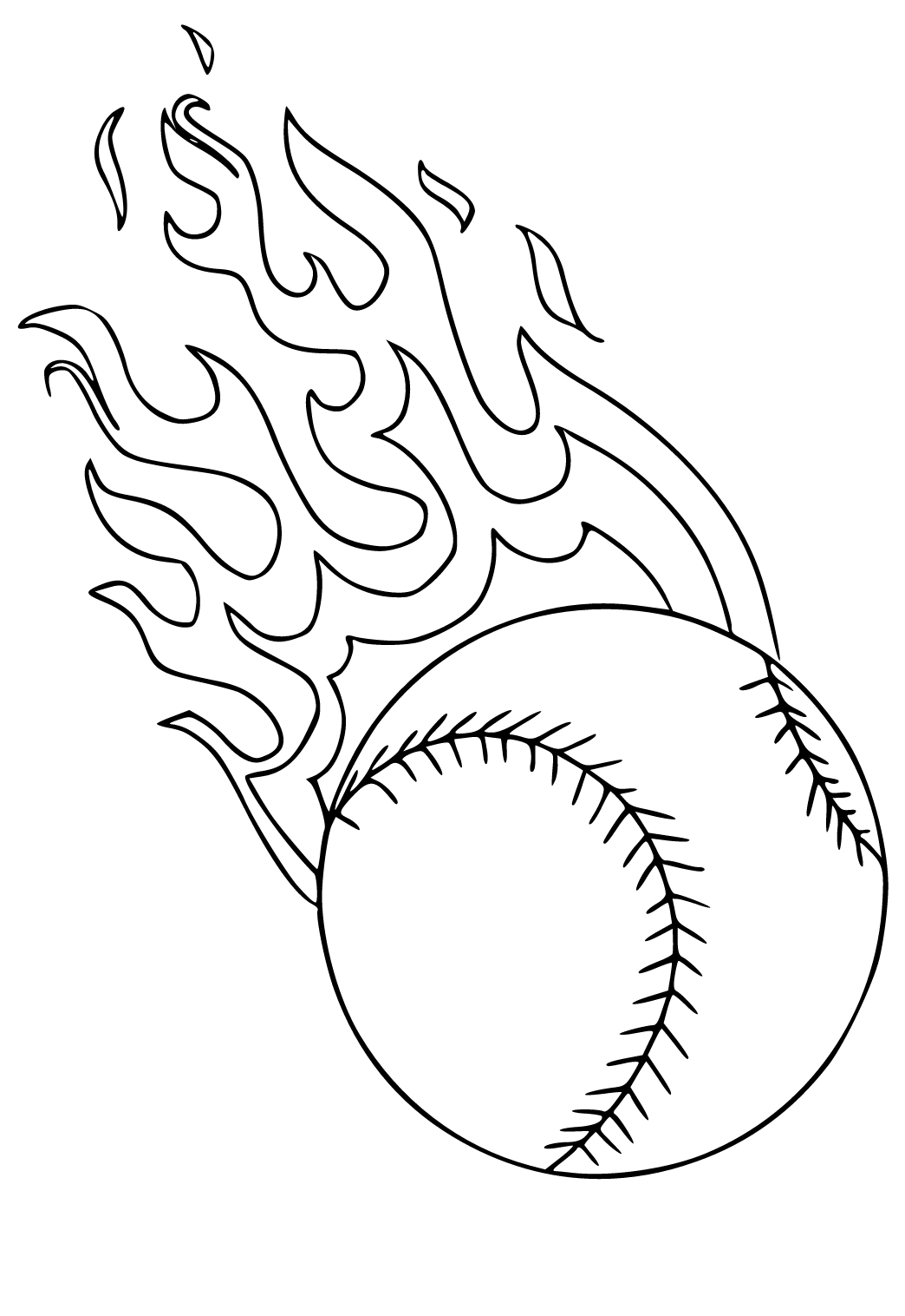 115 Softball Coloring Pages Printable 98