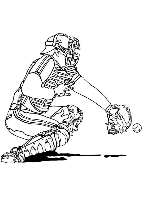 115 Softball Coloring Pages Printable 99