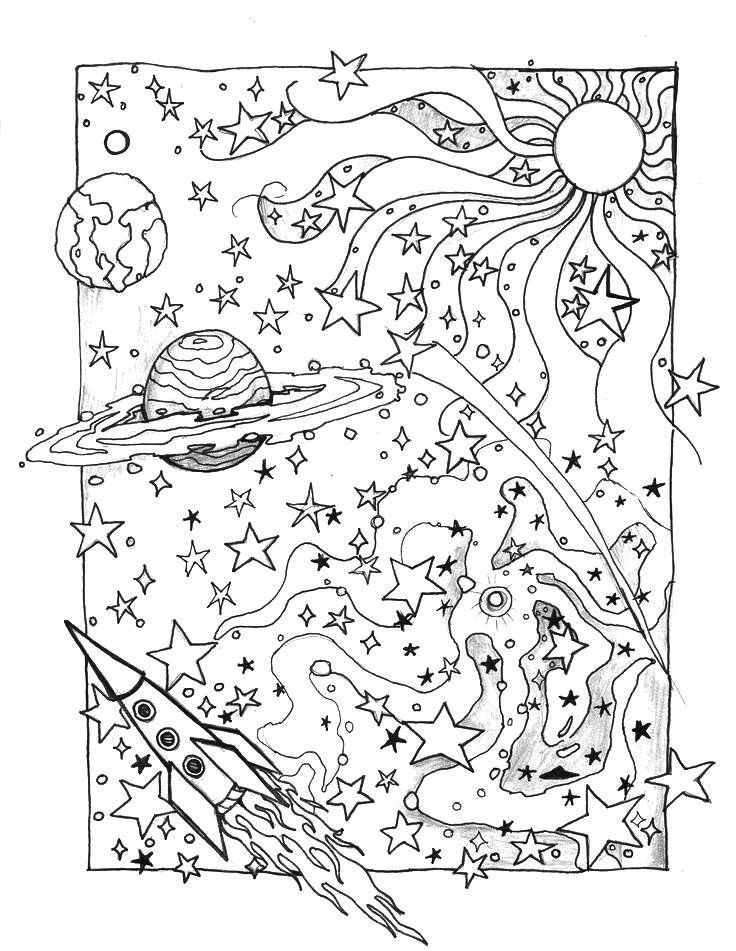 117 Galaxy Coloring Pages Printable 1