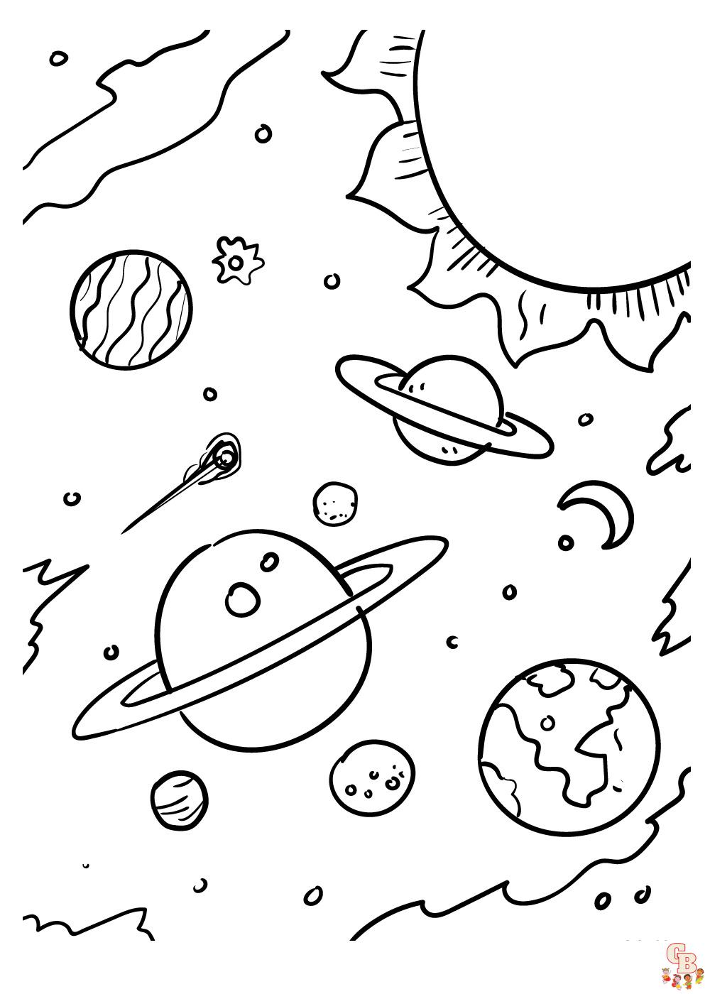 117 Galaxy Coloring Pages Printable 32