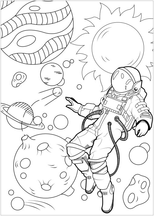 117 Galaxy Coloring Pages Printable 43