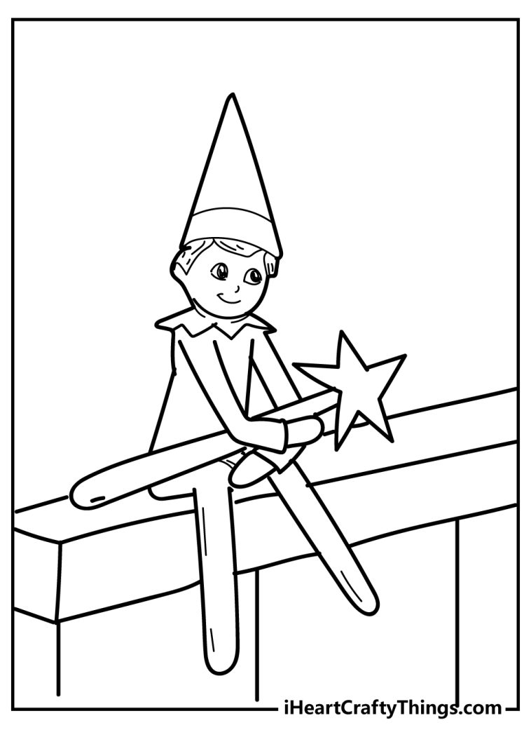 121 Free Elf Coloring Pages For Kids Printable 10