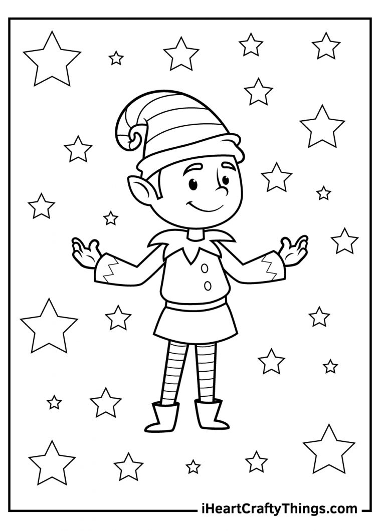 121 Free Elf Coloring Pages For Kids Printable 106