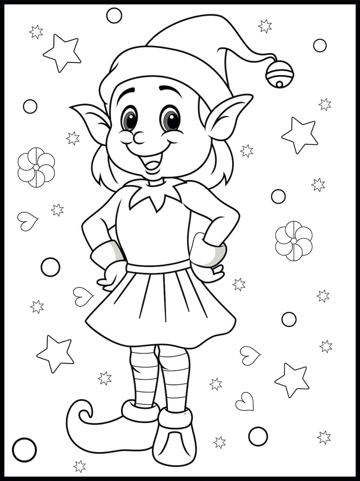 121 Free Elf Coloring Pages For Kids Printable 107