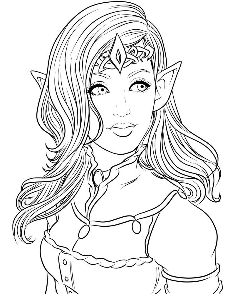 121 Free Elf Coloring Pages For Kids Printable 109